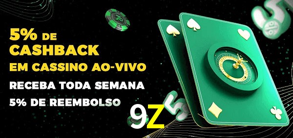 Promoções do cassino ao Vivo 9Z